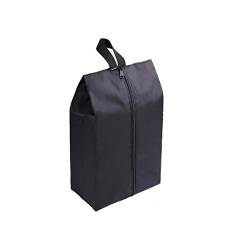 Tragbare Reiseschuhtaschen aus Nylon mit Reißverschluss für Damen und Herren, wasserdichte Schuh-Aufbewahrungstaschen, Make-up-Wäschebeutel, groß, schwarz (groß, schwarz) von CCNGDS
