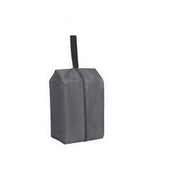 Tragbare Reiseschuhtaschen aus Nylon mit Reißverschluss für Damen und Herren, wasserdichte Schuh-Aufbewahrungstaschen, Make-up-Wäschebeutel, groß, schwarz (klein, grau) von CCNGDS