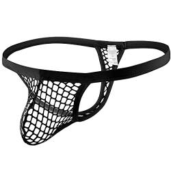 CCOOfhhc G-String Herren String Tanga Sexy Netz Unterwäsche Gittergewebe Männer Thong Sport G-String Reizvolle Durchsichtige Unterhosen Sportunterwäsche Atmungsaktiv Unterhose Slip von CCOOfhhc