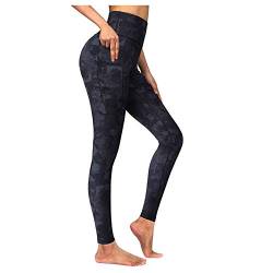 CCOOfhhc Leggins Blickdicht Schwarz Mit Tasche: Frauen Thermo Leggings Winter Strumpfhosen Slim Fit Stretch Yogahose High Waist Fitness Laufhose Einfarbig Elegant Fitness Yoga Sportleggins von CCOOfhhc