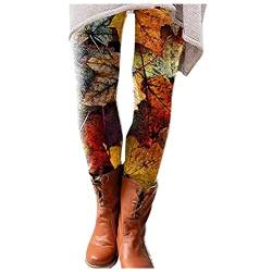 CCOOfhhc Thermo Leggings Damen Winter Dicke Fleece Thermo Sport Sporthose Legging Hohe Taille Bunt Lang Thermohose Thermounterwäsche Einfarbig Gefüttert Laufen Winter-Thermohose Freizeithose von CCOOfhhc