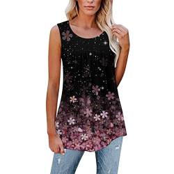 Damen Ärmellose Tshirts Leoparden Muster Active Tanktops Rüschen Lose Tunika Bluse Shirt Weste Sommer Casual Lässig Veste Locker Große Größen Tank Top Bluse Shirt von CCOOfhhc