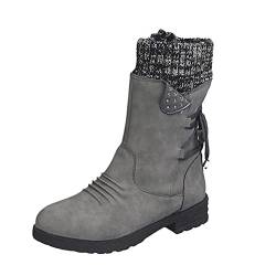 Trekkingschuhe Damen Wasserdicht Slip On Winterstiefel Schneestiefel Gefütterte Leichte Damenschuhe Arbeitsschuhe Winter Herbst Elegant Winterschuhe Festlich Warme Stiefel Boots Arbeitsstiefel von CCOOfhhc