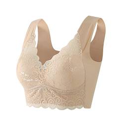 Wmbra Haltungskorrigierender BH mit integrierter Shapewear Komfort Nahtlos Bustier Ohne Bügel Soft Bra Wohlfühl Zero Feel Bralette Weich Push Up Gepolstert Schlaf Ultra Leicht Klassische BHS von CCOOfhhc