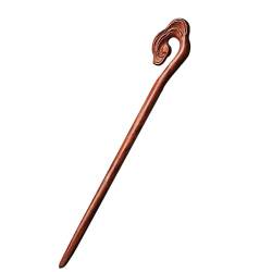 Vintage Haarnadel Holz Haarstab Handgeschnitzte Haarnadeln Aus Holz Haarklammer Chinesische Stäbchen Haargabel Für Form Haarstyling Zubehör Frauen-B-1 Count (Pack of 1) von CCYXFB