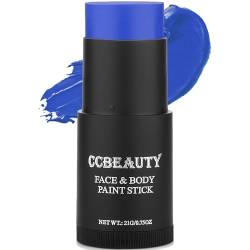 CCbeauty Bodypainting Farben Blau Creamy Blendable Stick Ölbasierte ungiftige Face Paint Schminkstifte für Gesicht & Körper Halloween Körperkunst Party Schminke von CCbeauty