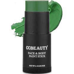 CCbeauty Bodypainting Farben Grün Creamy Blendable Stick Ölbasierte ungiftige Face Paint Schminkstifte für Gesicht & Körper Halloween Körperkunst Party Schminke von CCbeauty