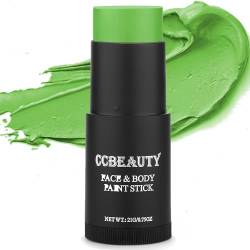 CCbeauty Bodypainting Farben Hellgrün Creamy Blendable Stick Ölbasierte ungiftige Face Paint Schminkstifte für Gesicht & Körper Halloween Körperkunst Party Schminke von CCbeauty