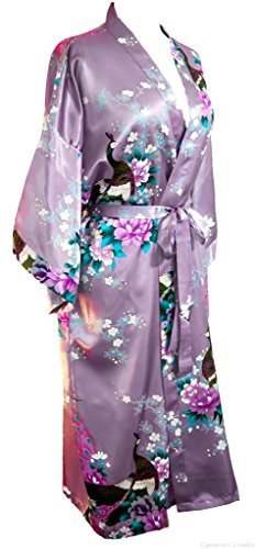 CCcollections Bademantel Robe Wäsche -Nachtabnutzung Kleidbrautjunfer Junggesellinnenabschied (Rosa Lila (Lilac)) von CCcollections