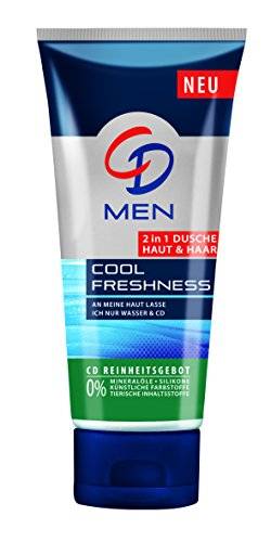 CD Men 2in1 Dusche Haut & Haar Cool Freshness, 4er Pack (4 x 200 ml) von CD