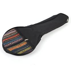 CDQL Banjo-Tasche, 4-saitige Banjo-Tasche, Gig, Ethno-Stil, Baumwolle mit Verstellbaren Trägern, Instrumentenzubehör, Ethno-Stil, Musikinstrumentenzubehör von CDQL
