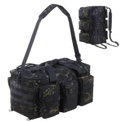 CECKQUE Militärische Reisetasche, 105 l, extra groß, Einsatz, Armee, taktische Reisetasche für Herren, robuste Reisetasche für Reisen, Jagd, Camping, Aufbewahrung, Größe S: Camo 1, Large, von CECKQUE