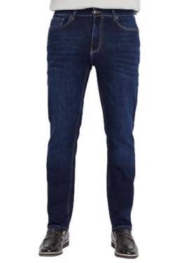 CEDY DENIM - Herren Jeans Regular Fit Stretch, Jeanshose Herren, Basic High Waist Straight Männer Hosen CD336 (29W/32L, Navyblau) von CEDY DENIM