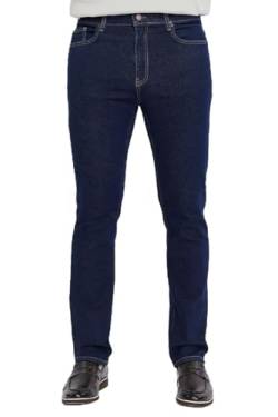 CEDY DENIM - Herren Jeans Regular Fit Stretch, Jeanshose Herren, Basic High Waist Straight Männer Hosen CD336 (30W/32L, Raw Blau) von CEDY DENIM