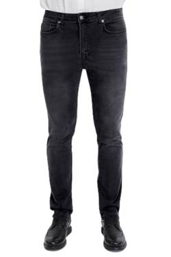 CEDY DENIM - Herren Jeans Regular Fit Stretch, Jeanshose Herren, Basic High Waist Straight Männer Hosen CD336 (32W/30L, Anthrazit) von CEDY DENIM