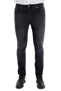 CEDY DENIM - Herren Jeans Regular Fit Stretch, Jeanshose Herren, Basic High Waist Straight Männer Hosen CD336 (34W/30L, Anthrazit) von CEDY DENIM