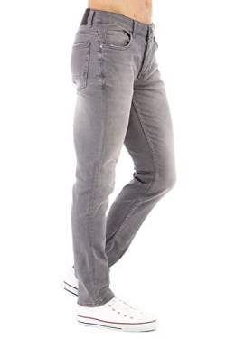 CEDY DENIM - Herren Jeans Slim Fit Stretch, Jeanshose Herren, Mid Rise Tapered Hosen Männer CD300 (30W/32L, Hellgrau) von CEDY DENIM