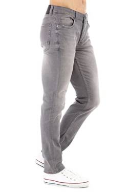 CEDY DENIM - Herren Jeans Slim Fit Stretch, Jeanshose Herren, Mid Rise Tapered Hosen Männer CD300 (36W/32L, Hellgrau) von CEDY DENIM