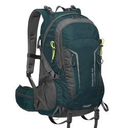 CEIEVER Wanderrucksack 40L, Wanderrucksack Herren Damen mit Regenhülle Wasserdichter Rucksack mit Rückenbelüftung und Netzrücken Trekkingrucksack für Radfahren,Bergsteigen und Reisen Sport (Blau) von CEIEVER