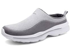 CELANDA Sabots Herren Clogs Damen Slip On Garten Schuhe Warm Freizeitschuhe Leichte Pantoletten Atmungsaktive Hausschuhe utdoor Low-Top Sneakers Hinten Offen,Hellgrau 43 EU von CELANDA