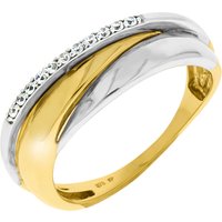 CELESTA® Damen Ring, 375er Gelb-/Weißgold, gold, 54 von CELESTA