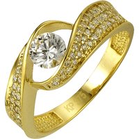 CELESTA® Damen Ring, 375er Gelbgold, gold, 54 von CELESTA