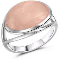 CELESTA Fingerring 925 Silber rhodiniert Rosenquarz von CELESTA