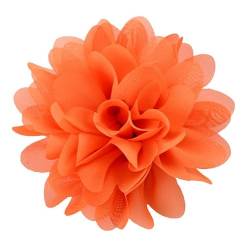 CEMELI 10 * 11 CM 10 stücke Silber Chiffon Tuch Blume Anstecknadel Abzeichen Blume Corsage Satin Blume/rose Anstecknadel Brosche Pin Für Frauen Braut von CEMELI