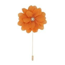 CEMELI 8 * 11 cm 10/20 stücke Perle Gold Seide Chiffon Stoff Blume Anstecknadel Abzeichen Blume Corsage Satin Blume Anstecknadel Brosche Pin Für Frauen Braut von CEMELI