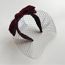 Retro Braut Kopfbedeckung Vogelkäfig Schleier für Hochzeit Hut Braut Party Stirnband Haar Mesh von CEMELI