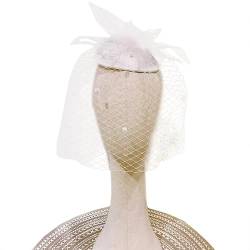Retro-Vogelkäfig-Schleier für Hochzeit Hut Brautparty Stirnband Haarnetz von CEMELI