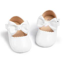 CENCIRILY Baby Mädchen Bowknot Prinzessin Schuhe Neugeborenes Blumen Mary Jane Flats Lauflernschuhe von CENCIRILY