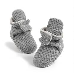 CENCIRILY Neugeborene Jungen Mädchen Schneestiefel Baby Weiche Winterschuhe Niedlich Fleece Socke Krabbelschuhe mit rutschfestem von CENCIRILY