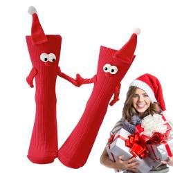 Hand in Hand Socken | Freundschaftssocken Magnet,Socken, die Hände halten, Hand haltende Socken für Erwachsene, Neuheit 3D-Puppenpaarsocken, Freundschaftsgeschenk Cenrf von CENRF