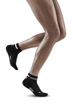 CEP - THE RUN COMPRESSION SOCKS LOW CUT für Damen | Kurze Laufsocken mit Kompression in schwarz | Regenerierende Kompressionssocken für Frauen | Gr. IV | L von CEP
