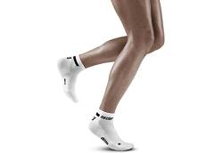 CEP - THE RUN COMPRESSION SOCKS LOW CUT für Damen | Kurze Laufsocken mit Kompression in weiß | Regenerierende Kompressionssocken für Frauen | Gr. II | S von CEP