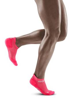 CEP - THE RUN COMPRESSION SOCKS NO SHOW für Herren | Extra kurze Laufsocken mit Kompression in pink | Regenerierende Kompressionssocken für Männer | Gr. III | M von CEP