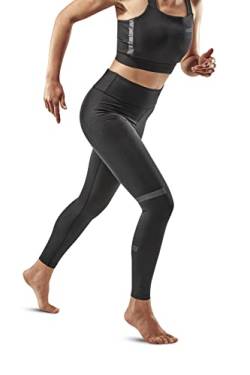 CEP – The Run Tights für Damen Schwarz | High Waist Sporthose mit Tight Fit Technologie | Laufhose mit maximaler Bewegungsfreiheit | Atmungsaktive Trainingshose Damen | L von CEP