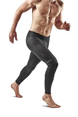 CEP – The Run Tights für Herren Schwarz | Lange Sporthose mit Tight Fit Technologie | Laufhose mit maximaler Bewegungsfreiheit | Atmungsaktive Trainingshose Herren | L von CEP