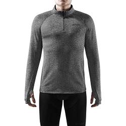 CEP – Winter Run Shirt für Herren | Langärmliges Winter Shirt für Deine Winterläufe in schwarz Melange | Größe L von CEP