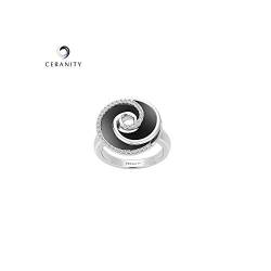 Ceranity Damen Ring, Silber, Zirkonoxid, 50 (15.9), 1-12/0073-N-50 von CERANITY