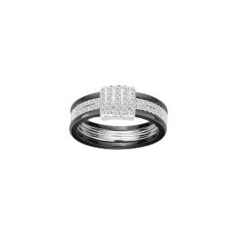 Ceranity Damen Ring, Silber, Zirkonoxid, 50 (15.9), 1-12/0075-N-50 von CERANITY