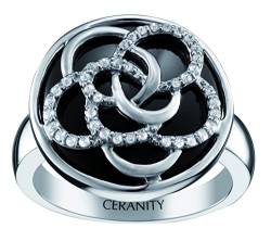 Ceranity Damen Ring, Sterling-Silber 925, Zirkonoxid, 50 (15.9), 1-12/0072-N-50 von CERANITY