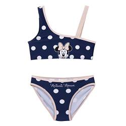 Bikini für Mädchen Minnie Mouse - Blau und Rosa - Größe 6 Jahre - Schnelltrocknender Stoff - Bikini mit Elastischem Band - Minnie Aufdruck mit Weißen Punkten - Original Produkt in Spanien Designed von CERDÁ LIFE'S LITTLE MOMENTS