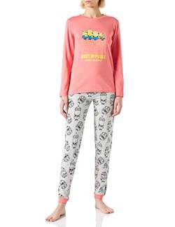 CERDÁ LIFE'S LITTLE MOMENTS Damen Pyjama Familier Jeu d'Hiver de Les Minions 100% Coton Avec T-Shirt et Pantalon-Licence Officielle Universal Studios Pyjamaset, Rose, S von CERDÁ LIFE'S LITTLE MOMENTS
