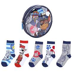 CERDÁ LIFE'S LITTLE MOMENTS Jungen 2200007421_T2325-C81 Packung mit 5 Paw Patrol Cotton Socken offizieller Nickelodeon Lizenz, Multicolor, 25 (5er Pack) von CERDÁ LIFE'S LITTLE MOMENTS