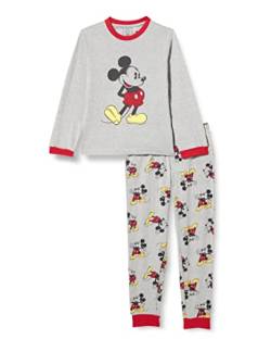 CERDÁ LIFE'S LITTLE MOMENTS Jungen Pyjama Jeu d'Hiver de Mickey Mouse 100% Coton Avec T-Shirt à Manches Longues et Pantalon-Licence Officielle Disney Pyjamaset, Gris, 10 ans von CERDÁ LIFE'S LITTLE MOMENTS