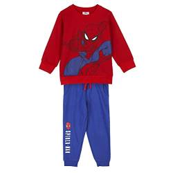 CERDÁ LIFE'S LITTLE MOMENTS Jungen Spiderman Kinder Jogginganzug Sweatshirt und Sporthose Trainingsanzug, Rot, 5 Jahre von CERDÁ LIFE'S LITTLE MOMENTS