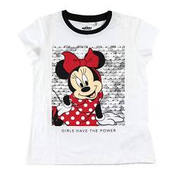CERDÁ LIFE'S LITTLE MOMENTS Mädchen Camiseta Lentejuelas Niña de Licencia Oficial Minnie Mouse Girl Pailletten T-Shirt-Offizielle Disney Lizenz, Blanco, 12 años (5er Pack) von CERDÁ LIFE'S LITTLE MOMENTS