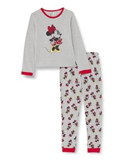 CERDÁ LIFE'S LITTLE MOMENTS Mädchen Minnie Maus Schlafanzug für die ganze Familie-Winter Pyjama 100% Baumwolle mit Langarm T-Shirt und Langer Hose Pyjamaset, Grau, 10 Jahre von CERDÁ LIFE'S LITTLE MOMENTS